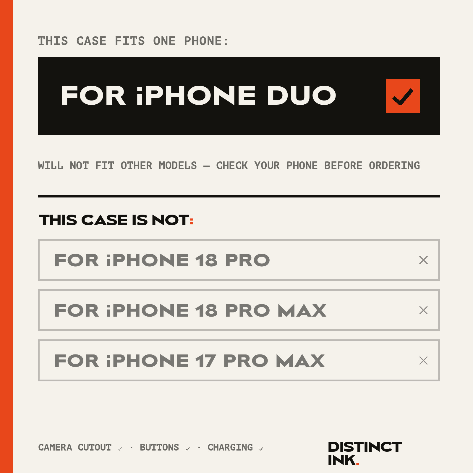 Fits iPhone Duo