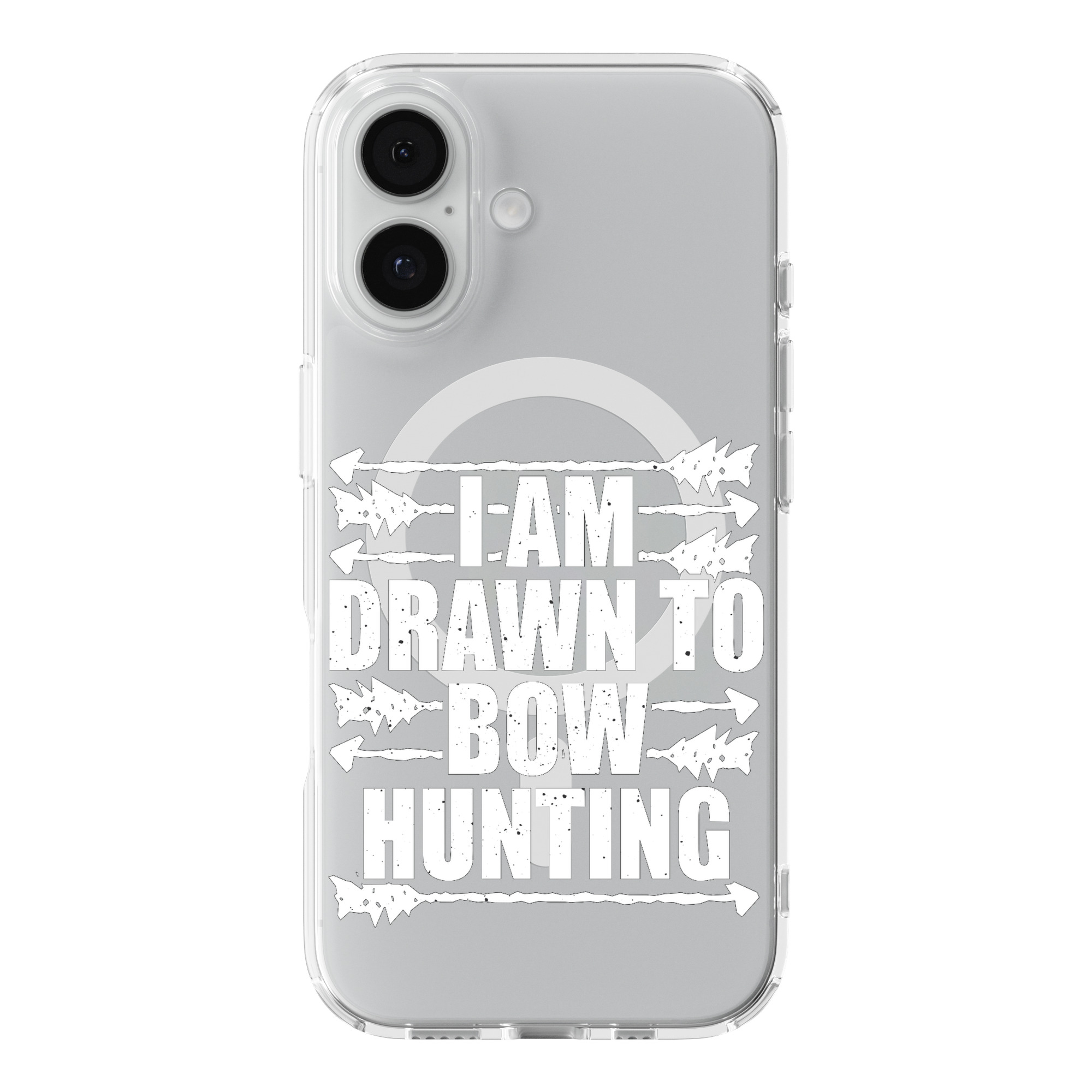DistinctInk Bow Hunting Clear MagSafe Case for iPhone 18 & 17 Series