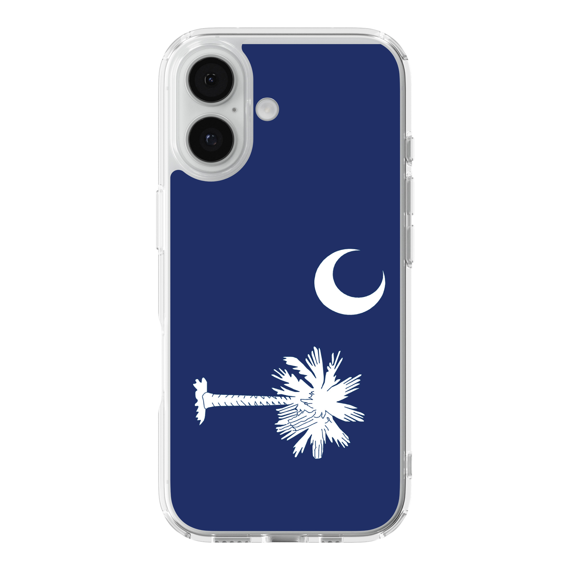 DistinctInk South Carolina Clear MagSafe Case for iPhone 18 & 17 Series