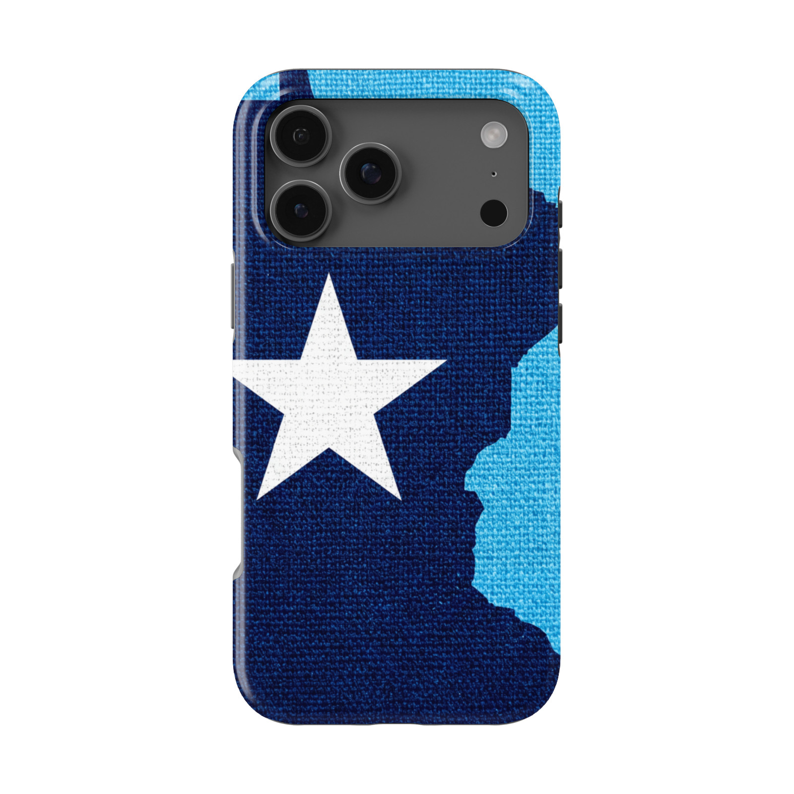 DistinctInk Minnesota State Flag Tough MagSafe Case for iPhone 13-18 Series