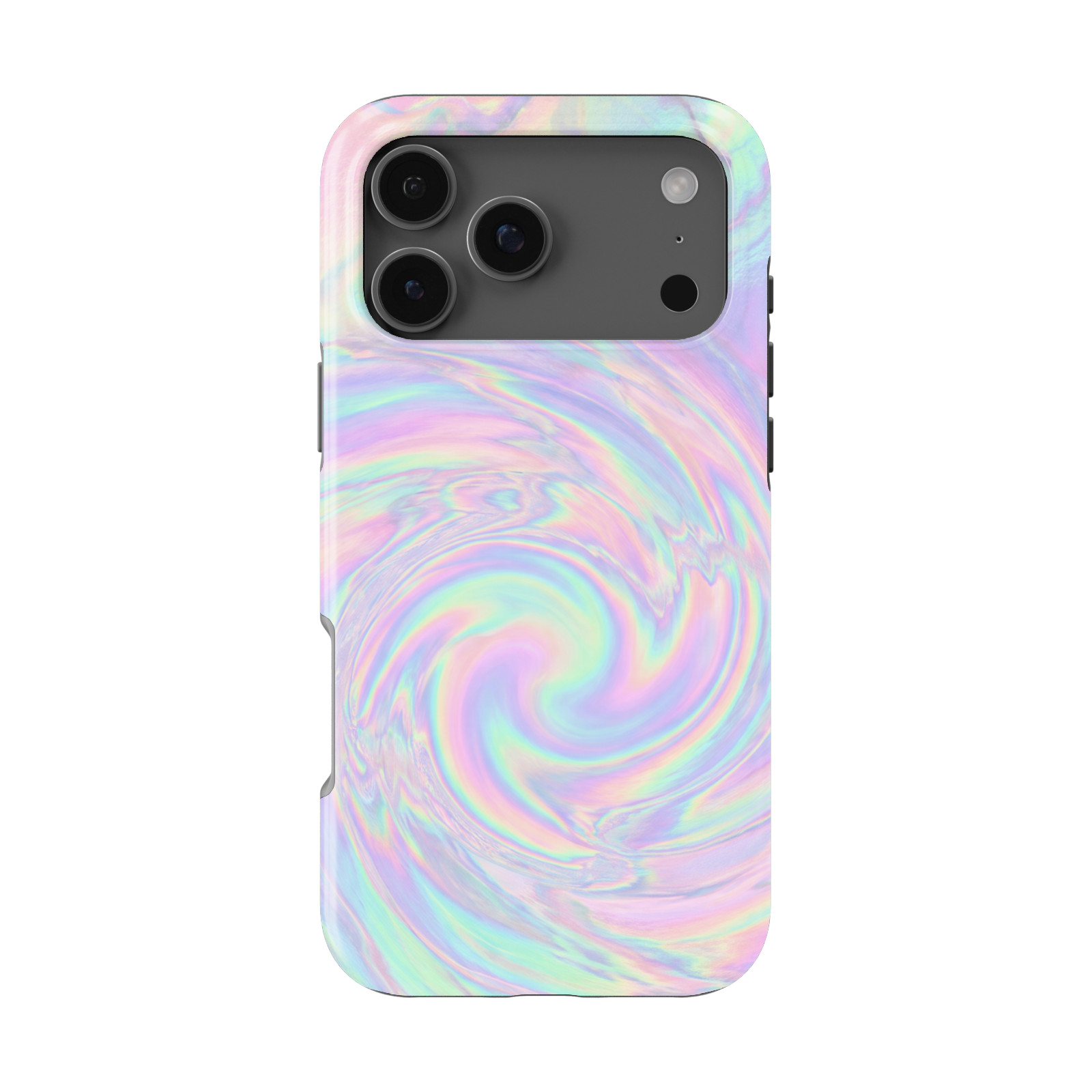 DistinctInk Holographic Iridescent Tough MagSafe Case for iPhone 13-18 Series