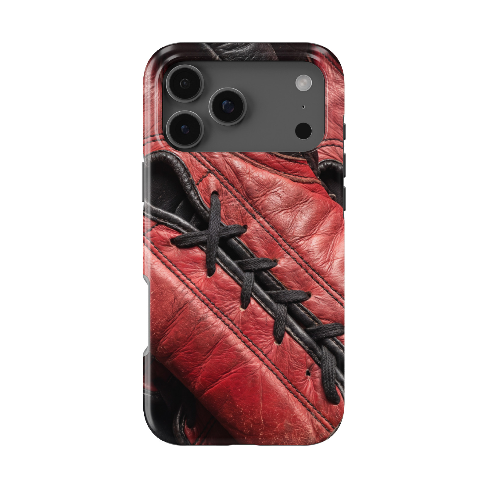 DistinctInk Boxing Gloves Tough MagSafe Case for iPhone 13-18 Series