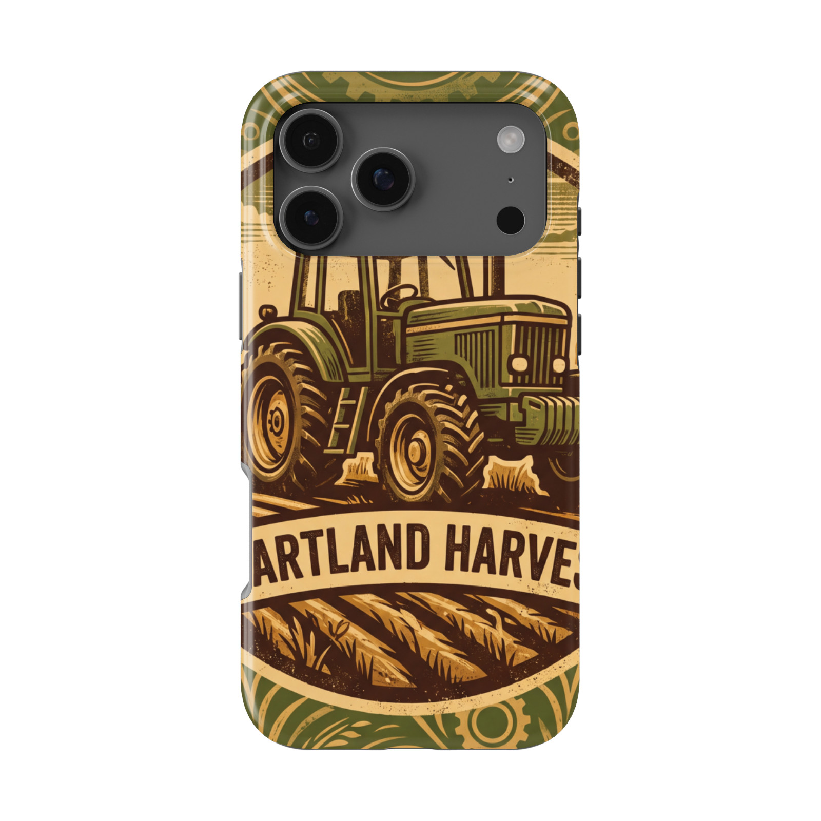 DistinctInk Farm Agriculture Tough MagSafe Case for iPhone 13-18 Series