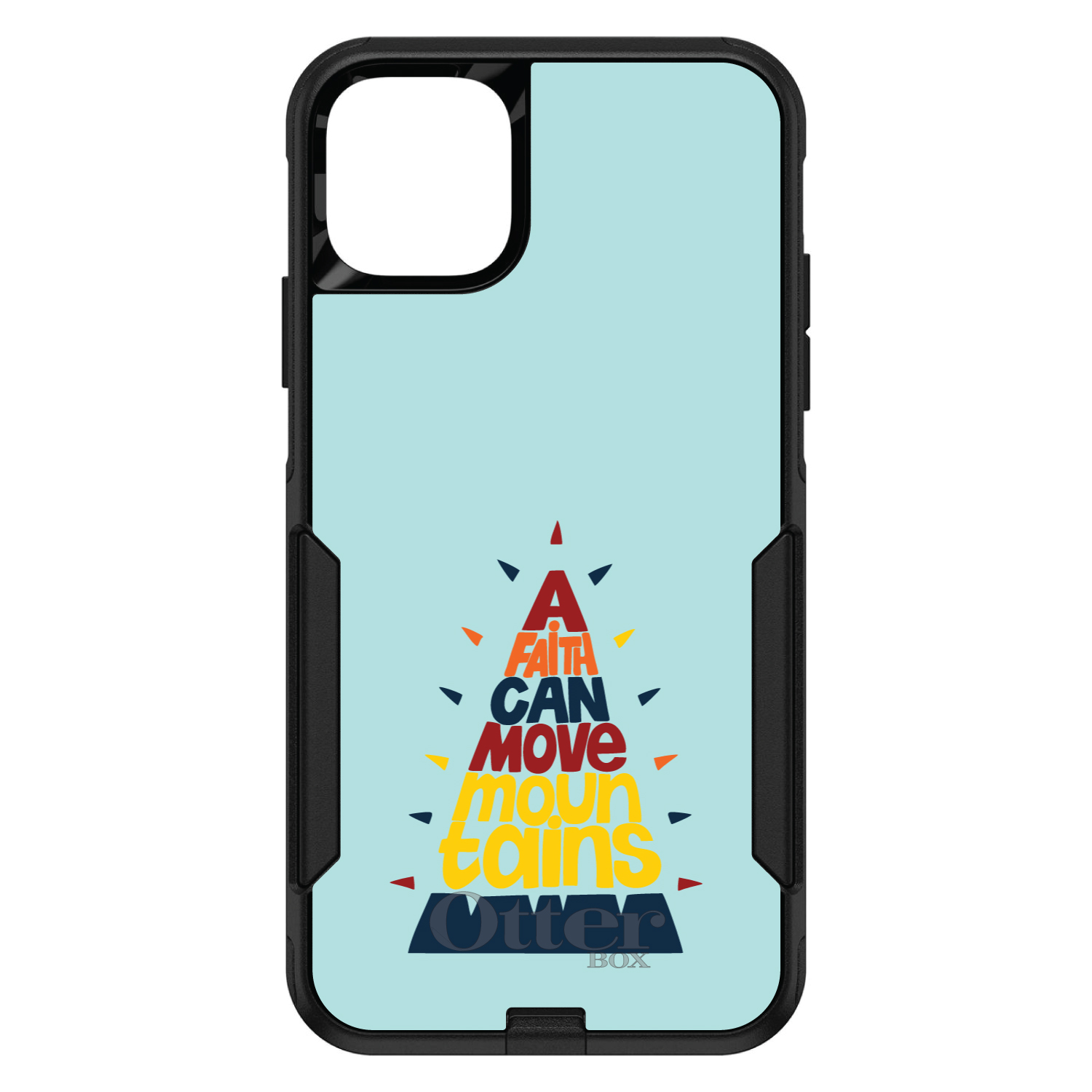 OtterBox Commuter for Apple iPhone (Pick Model) A Faith Can Moves Mountains - Picture 10 of 23