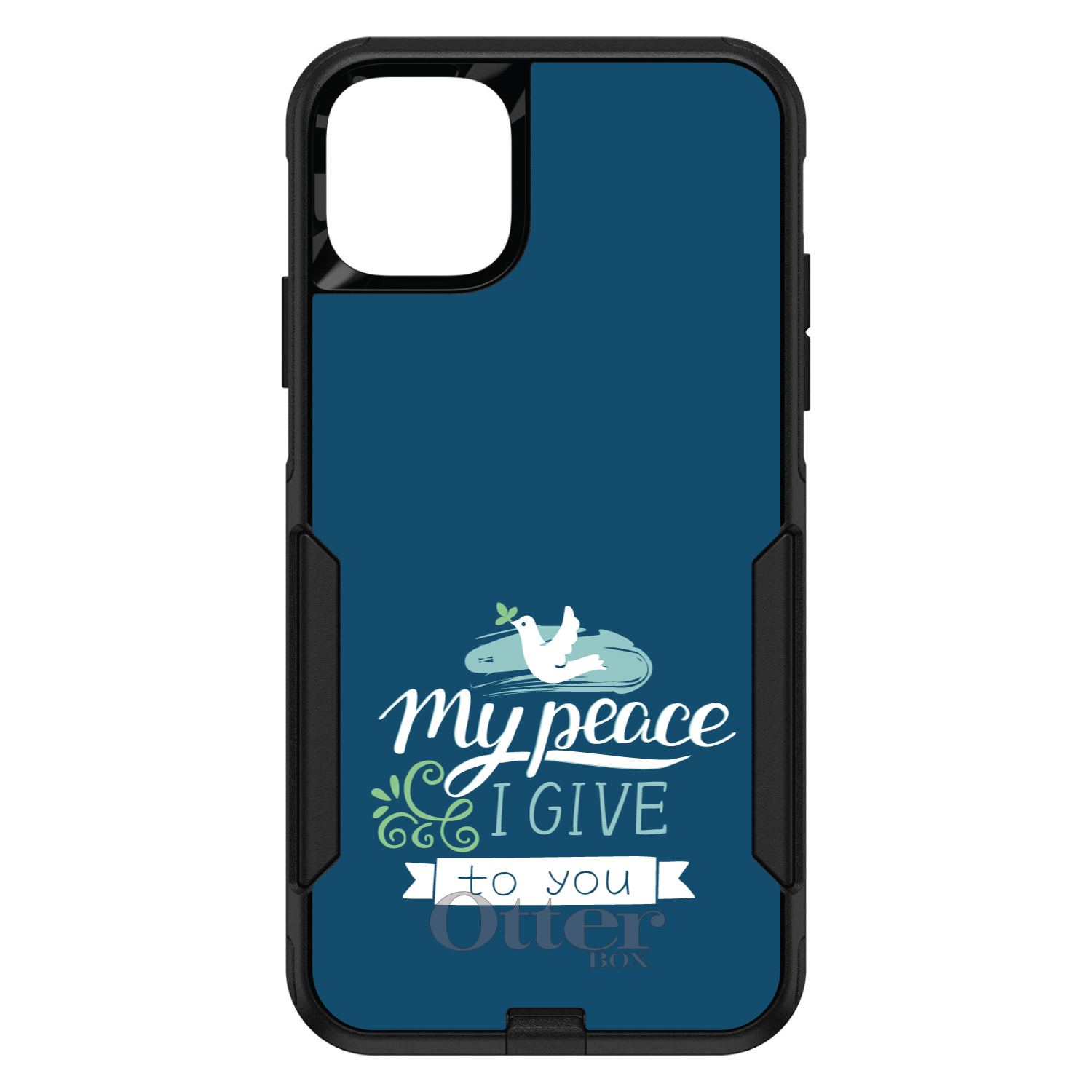 OtterBox Commuter for Apple iPhone (Pick Model) My Peace I Give To You - Dove - Picture 10 of 23