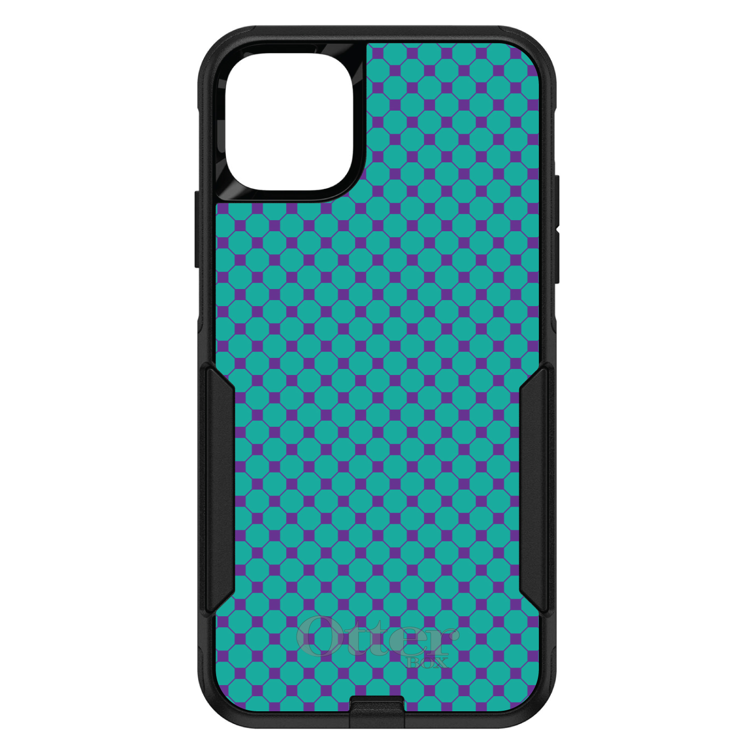 OtterBox Commuter für Apple iPhone (Modell auswählen) türkis lila Karomuster - Bild 11 von 24