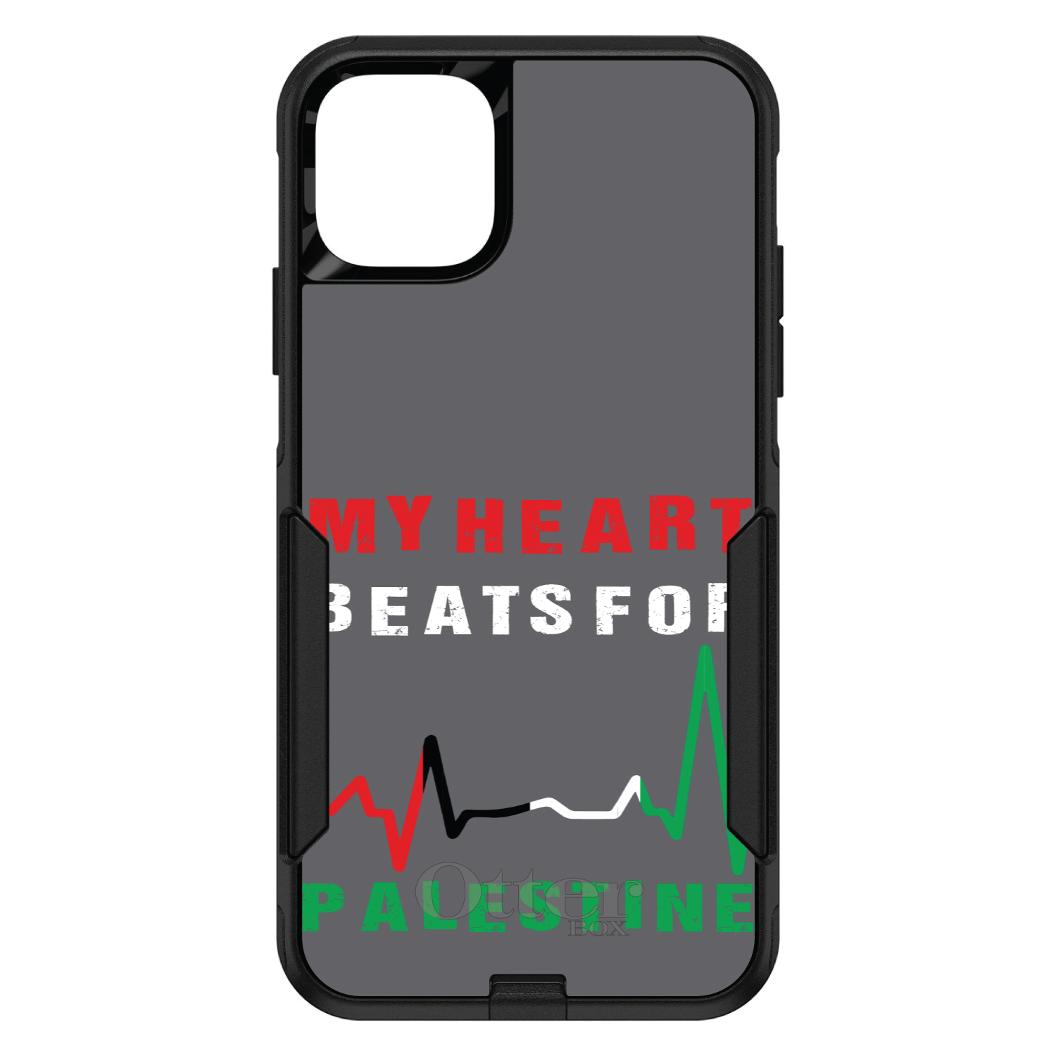 OtterBox Commuter for Apple iPhone (Pick Model) My Heart Beats for Palestine