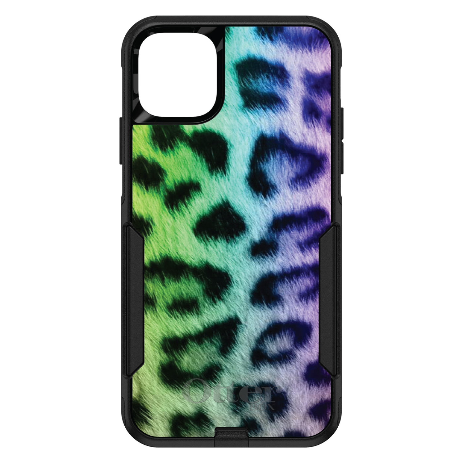 OtterBox Commuter für Apple iPhone (Modell auswählen) Regenbogen Leopard Gepard Fell Druck - Bild 10 von 23
