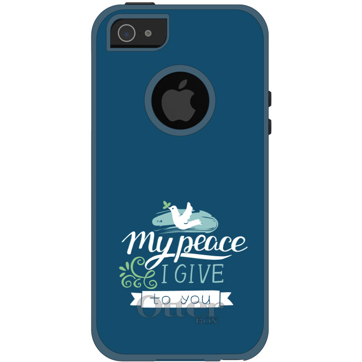 OtterBox Commuter for Apple iPhone (Pick Model) My Peace I Give To You - Dove - Picture 2 of 23