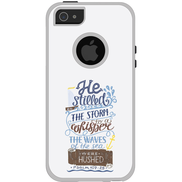 OtterBox Commuter for Apple iPhone (Pick Model) Psalm 107:29 - Stilled the Storm - Picture 2 of 23