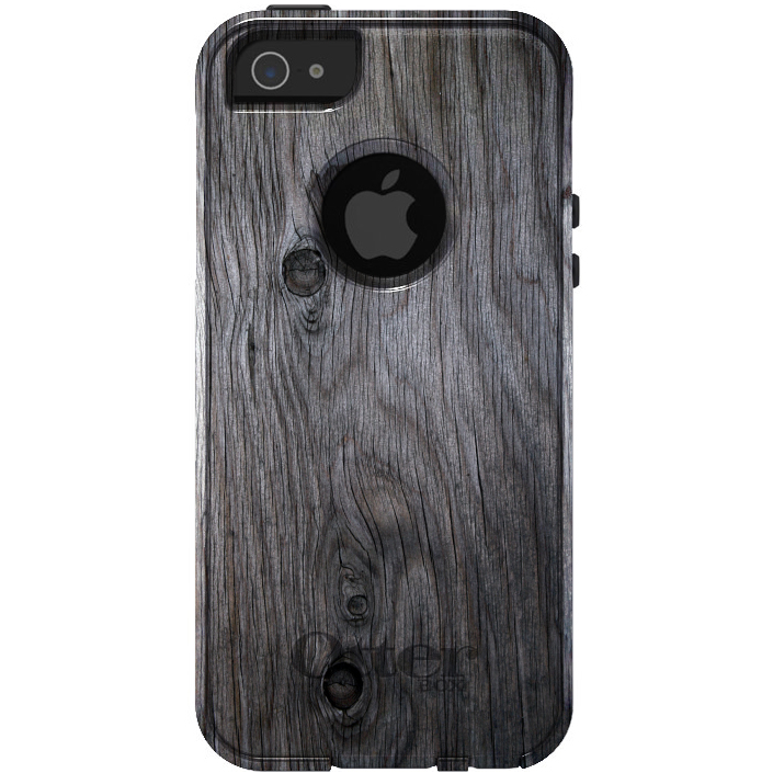 OtterBox Commuter for Apple iPhone (Pick Model) Grey Weathered Wood Grain - Picture 2 of 24