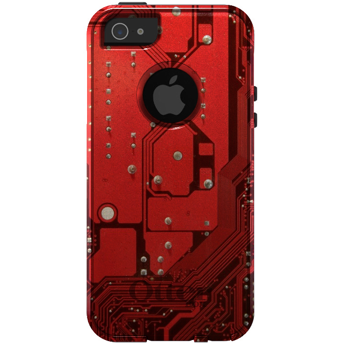 OtterBox Commuter for Apple iPhone (Pick Model) Red Circuit Board
