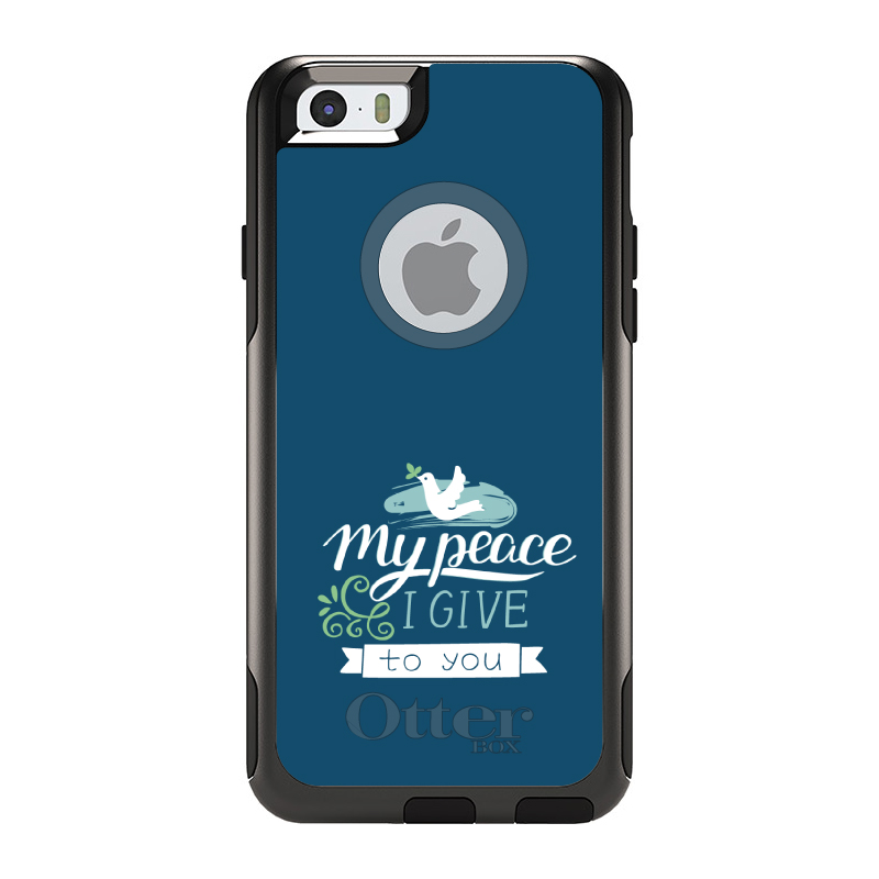 OtterBox Commuter for Apple iPhone (Pick Model) My Peace I Give To You - Dove - Picture 3 of 23