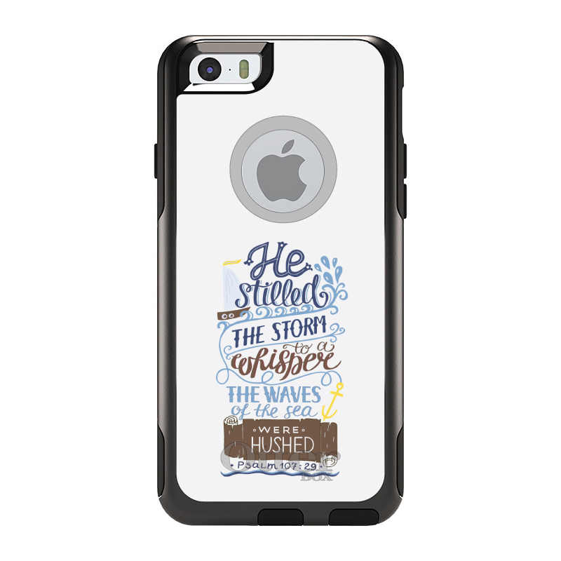 OtterBox Commuter for Apple iPhone (Pick Model) Psalm 107:29 - Stilled the Storm - Picture 3 of 23