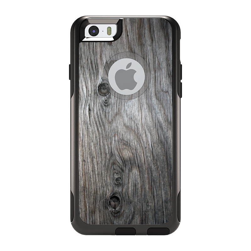 OtterBox Commuter for Apple iPhone (Pick Model) Grey Weathered Wood Grain - Picture 3 of 24