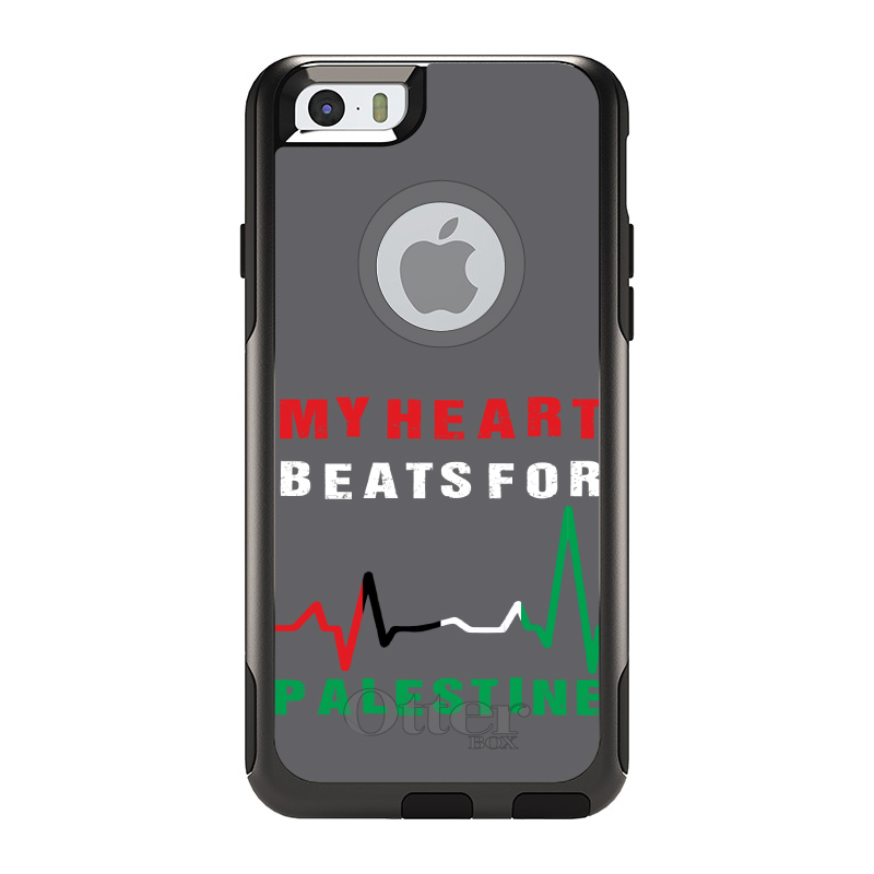 OtterBox Commuter for Apple iPhone (Pick Model) My Heart Beats for Palestine