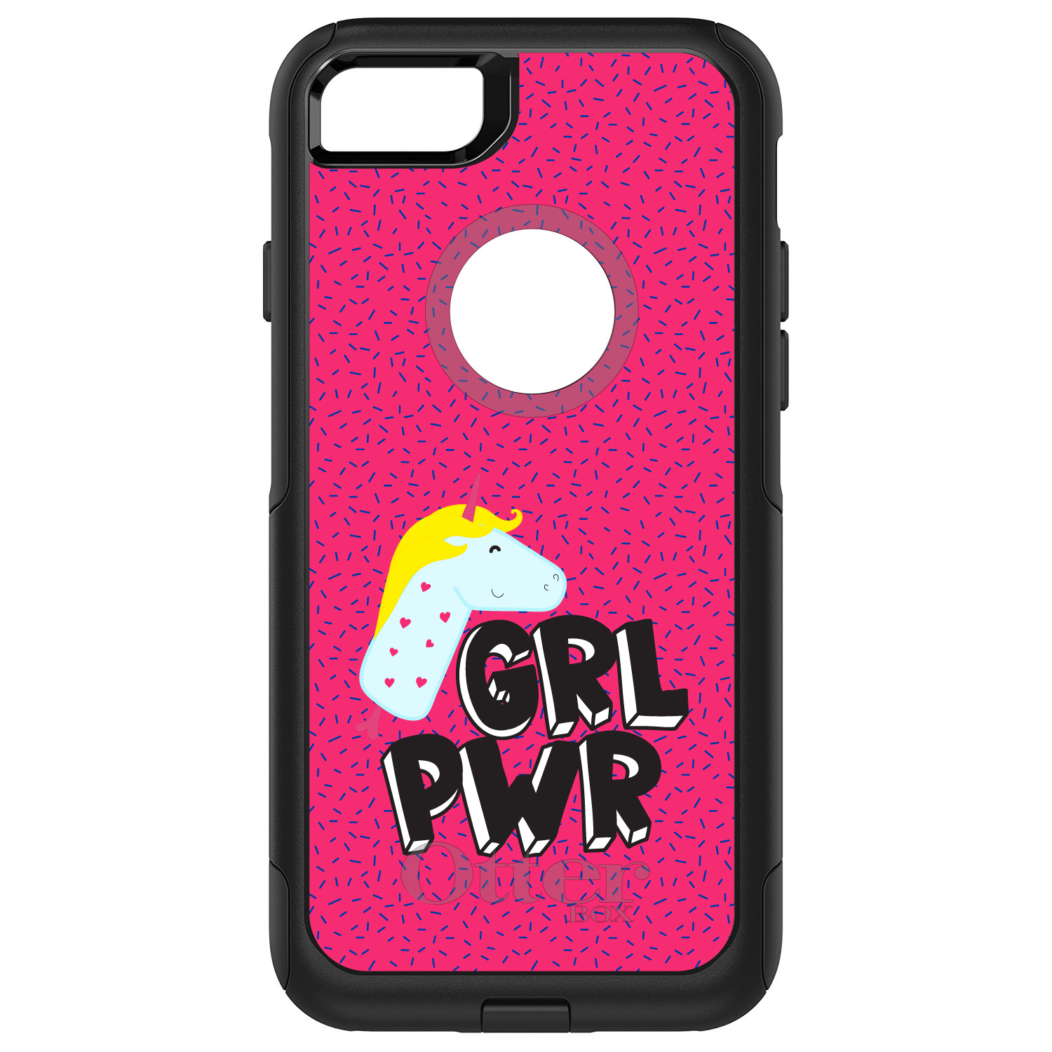OtterBox Commuter for Apple iPhone (Pick Model) GRL PWR Unicorn Pink Background - Picture 5 of 23