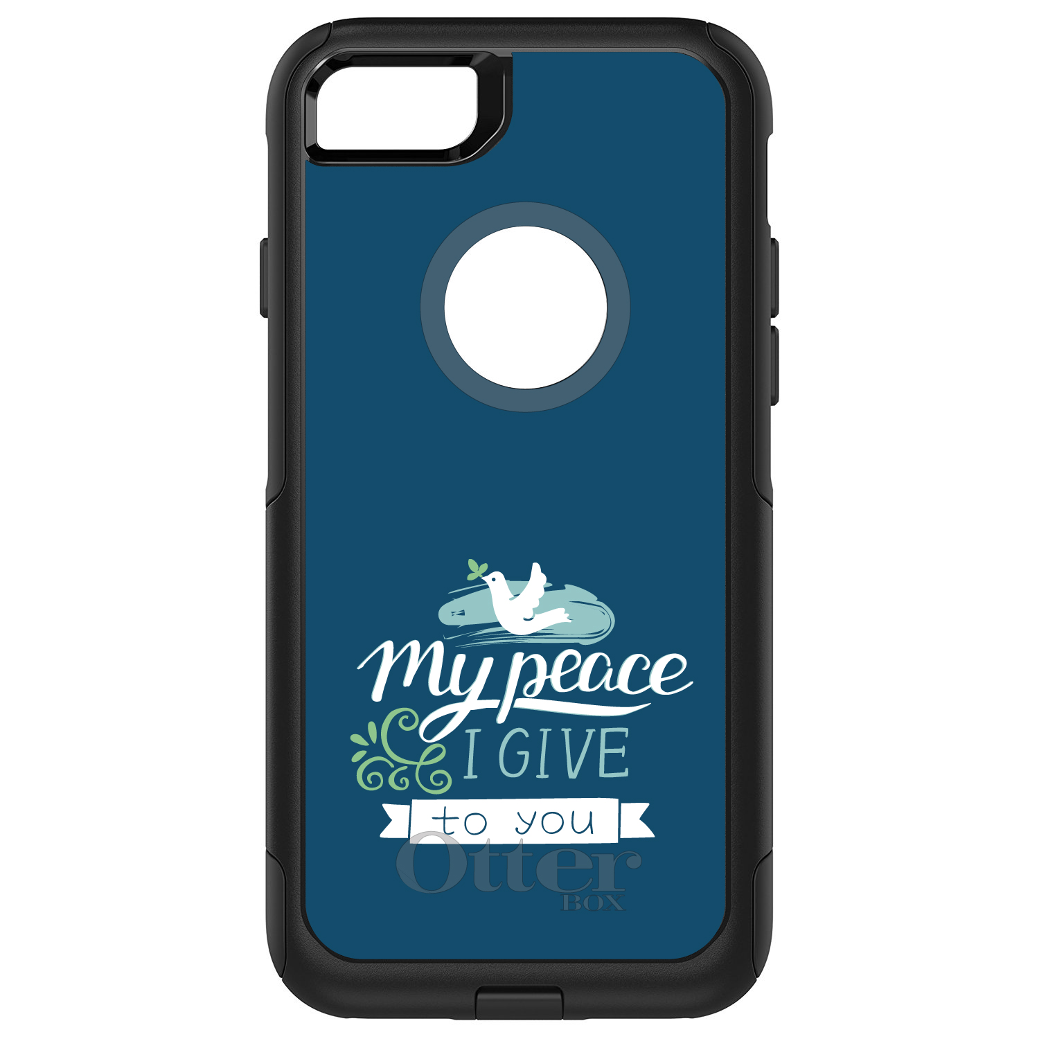 OtterBox Commuter for Apple iPhone (Pick Model) My Peace I Give To You - Dove - Picture 5 of 23