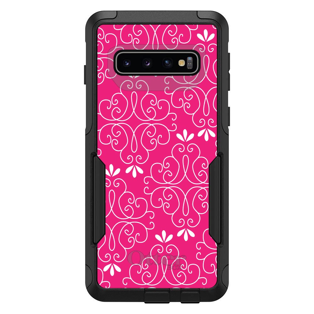 OtterBox Commuter for Galaxy S (Choose Model) Neon Pink White Floral - Picture 8 of 13