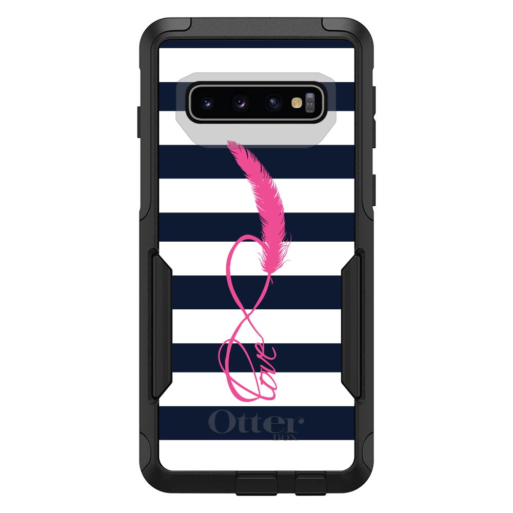 OtterBox Commuter para Galaxy S (elige modelo) blanco marino rayas rosa amor - Imagen 8 de 13