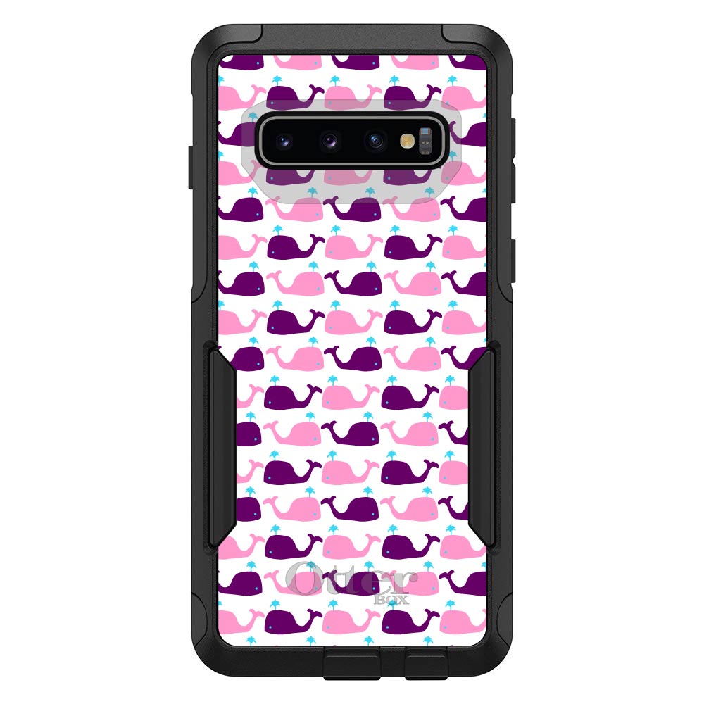 OtterBox Commuter for Galaxy S (Choose Model) Purple Pink Cartoon Whales - Picture 8 of 13
