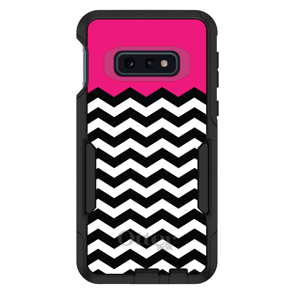 OtterBox Commuter para Galaxy S (elige modelo) negro blanco caliente rosa Chevron - Imagen 10 de 13