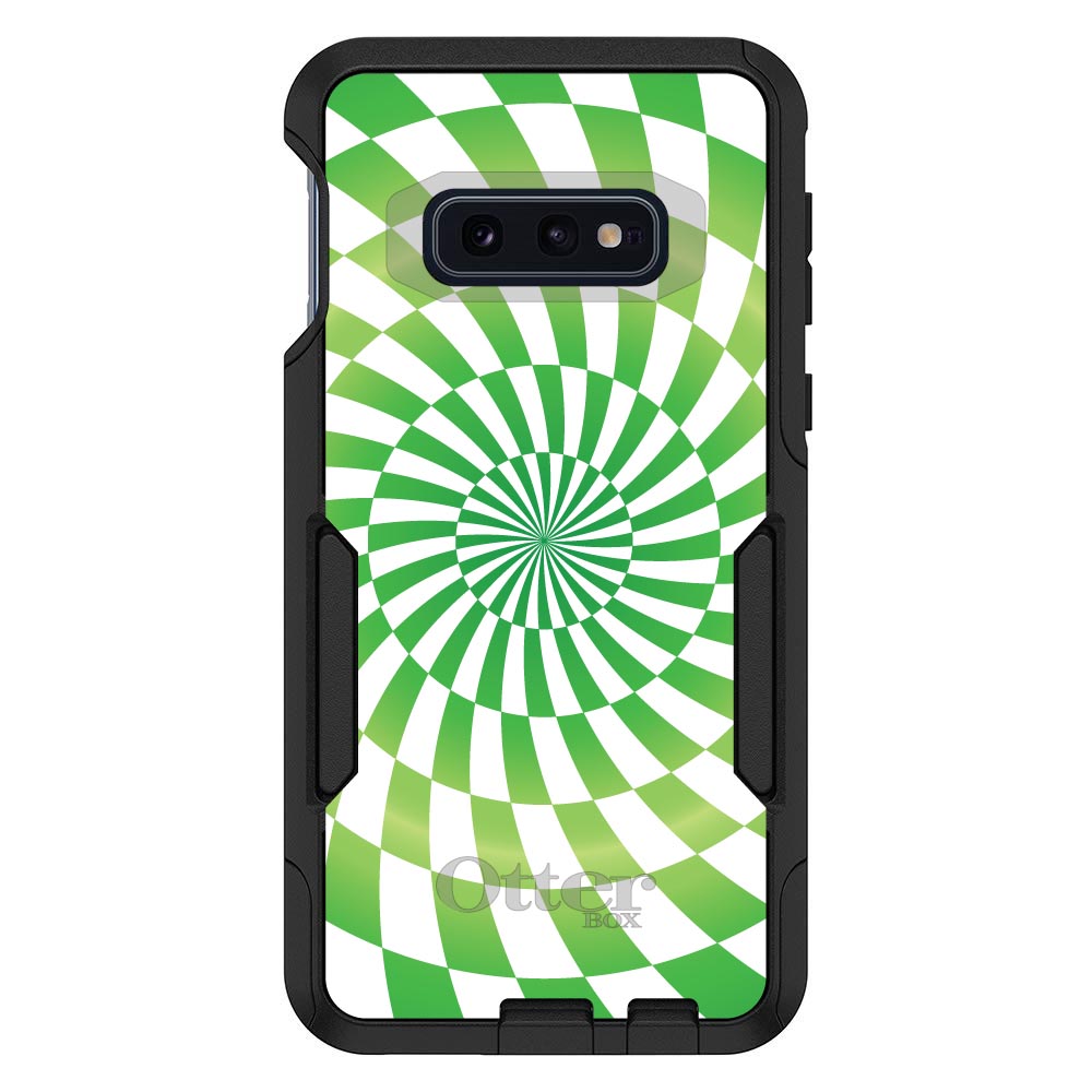 OtterBox Commuter para Galaxy S (elige modelo) Remolino Blanco Verde Geométrico - Imagen 10 de 13
