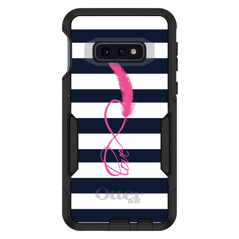 OtterBox Commuter para Galaxy S (elige modelo) blanco marino rayas rosa amor - Imagen 10 de 13