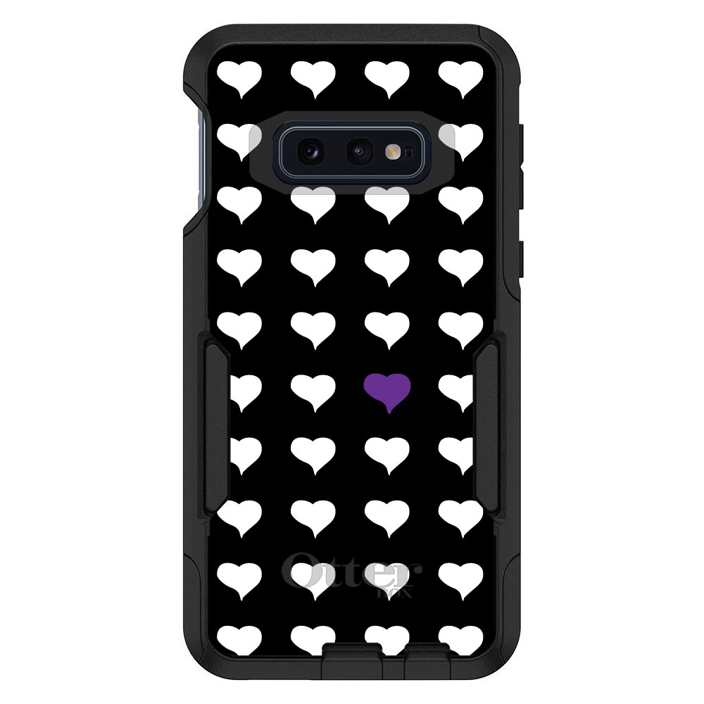 OtterBox Commuter für Galaxy S (Modell auswählen) lila weiß sich wiederholende Herzen - Bild 10 von 13