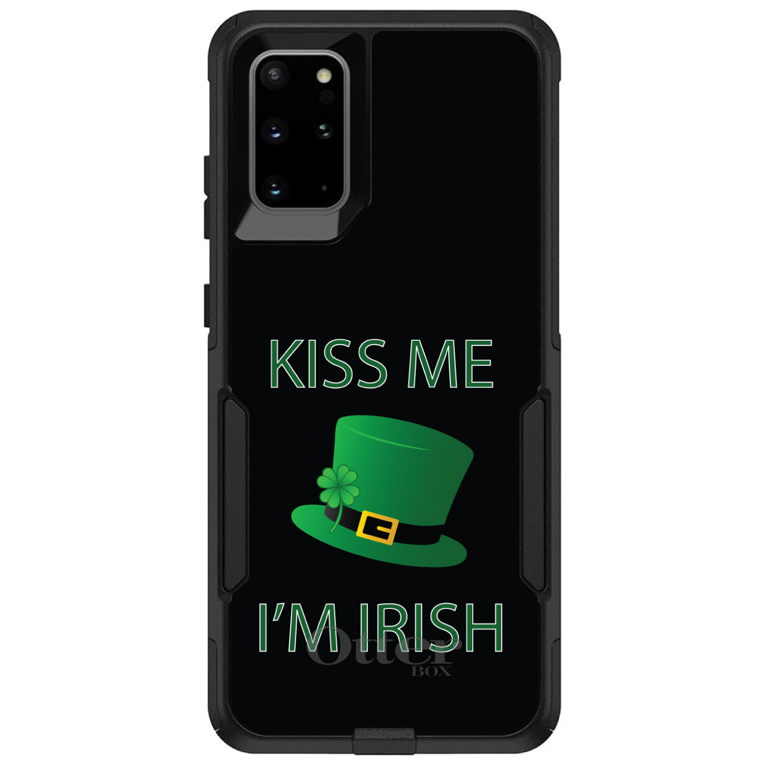 OtterBox Commuter for Galaxy S (Choose Model) Black Green Kiss Me I'm Irish - Picture 11 of 13