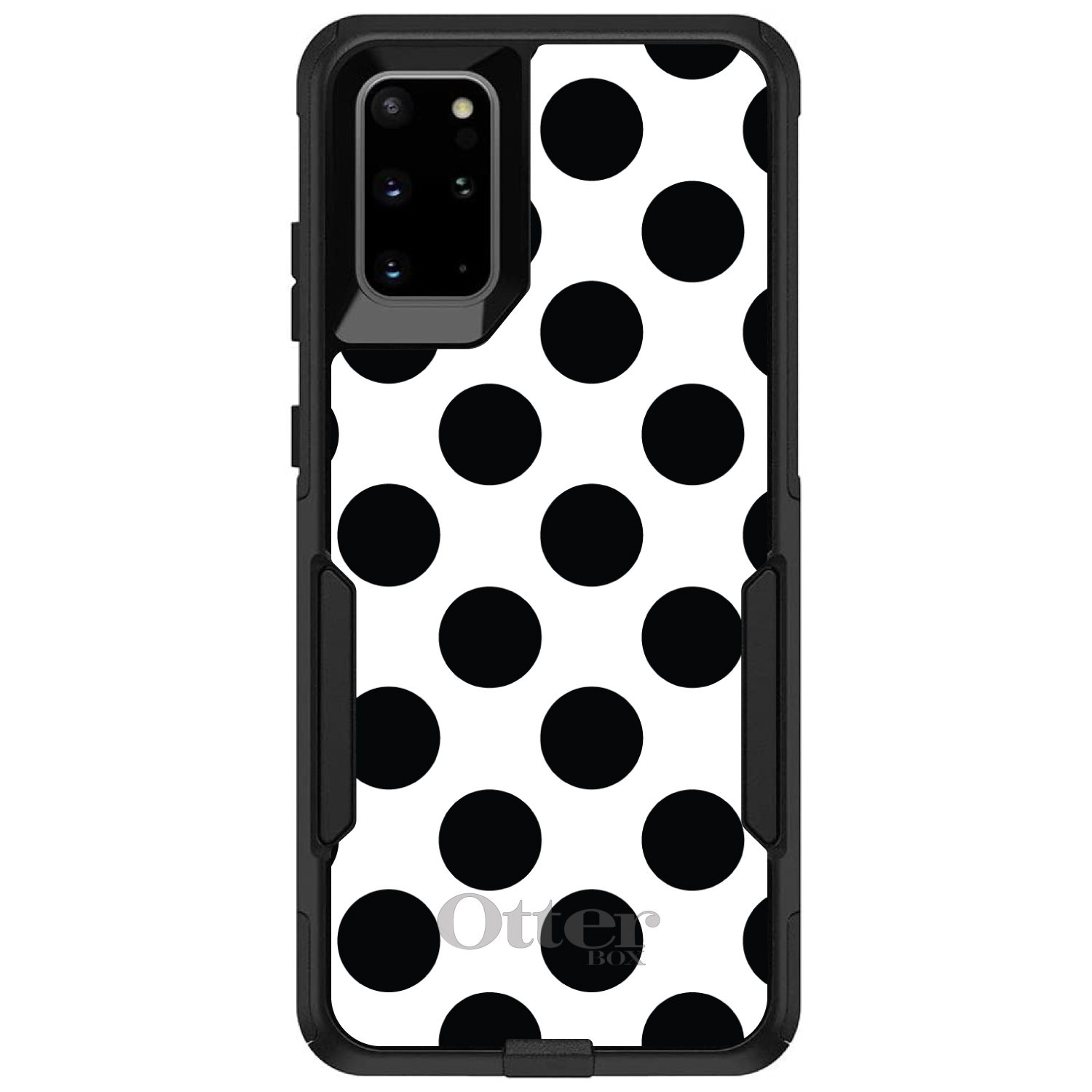 OtterBox Commuter for Galaxy S (Choose Model) Black & White Polka Dots - Picture 11 of 13