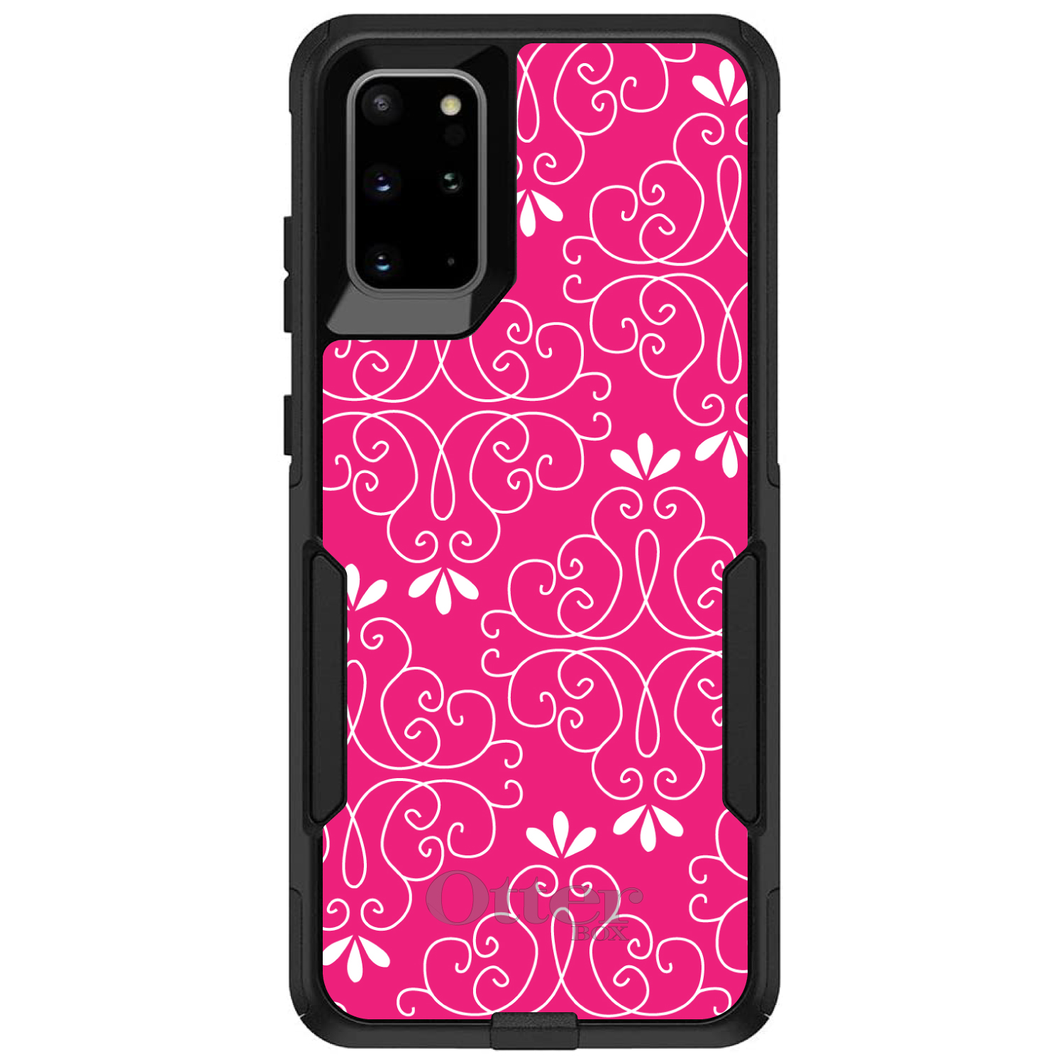 OtterBox Commuter for Galaxy S (Choose Model) Neon Pink White Floral - Picture 11 of 13