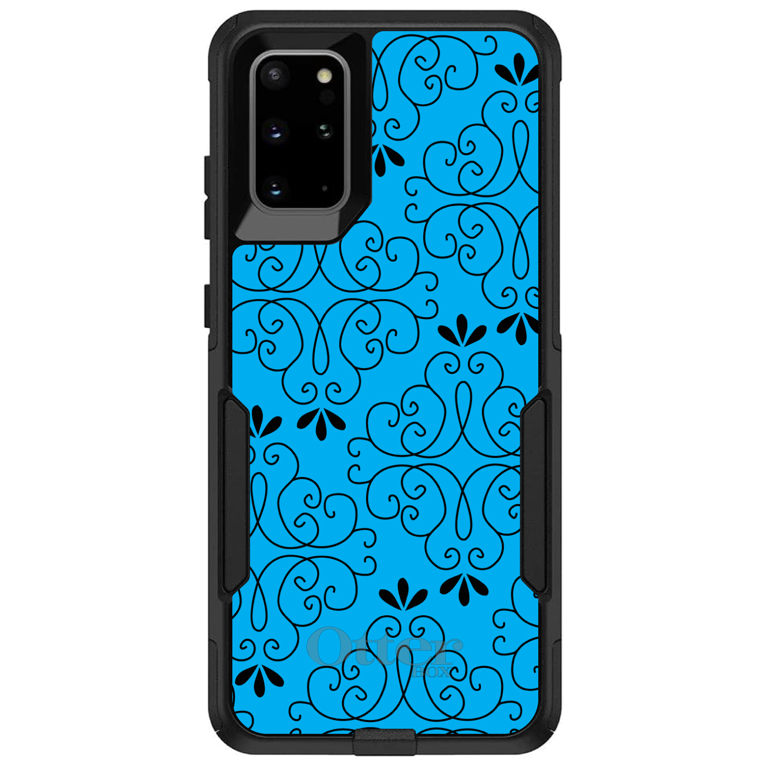 OtterBox Commuter para Galaxy S (elige modelo) patrón floral azul negro - Imagen 11 de 13