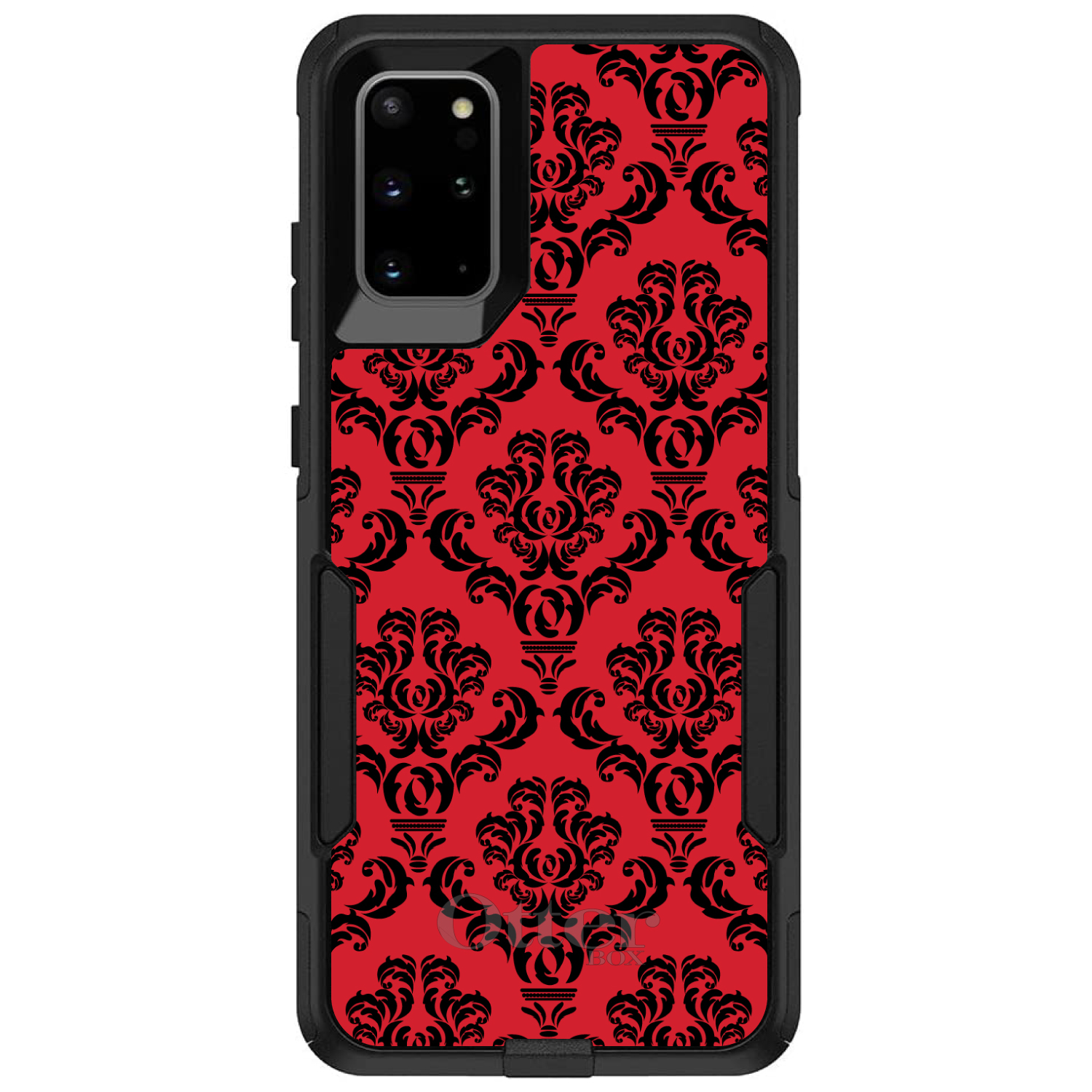 OtterBox Commuter for Galaxy S (Choose Model) Red Black Damask Pattern - Picture 12 of 14
