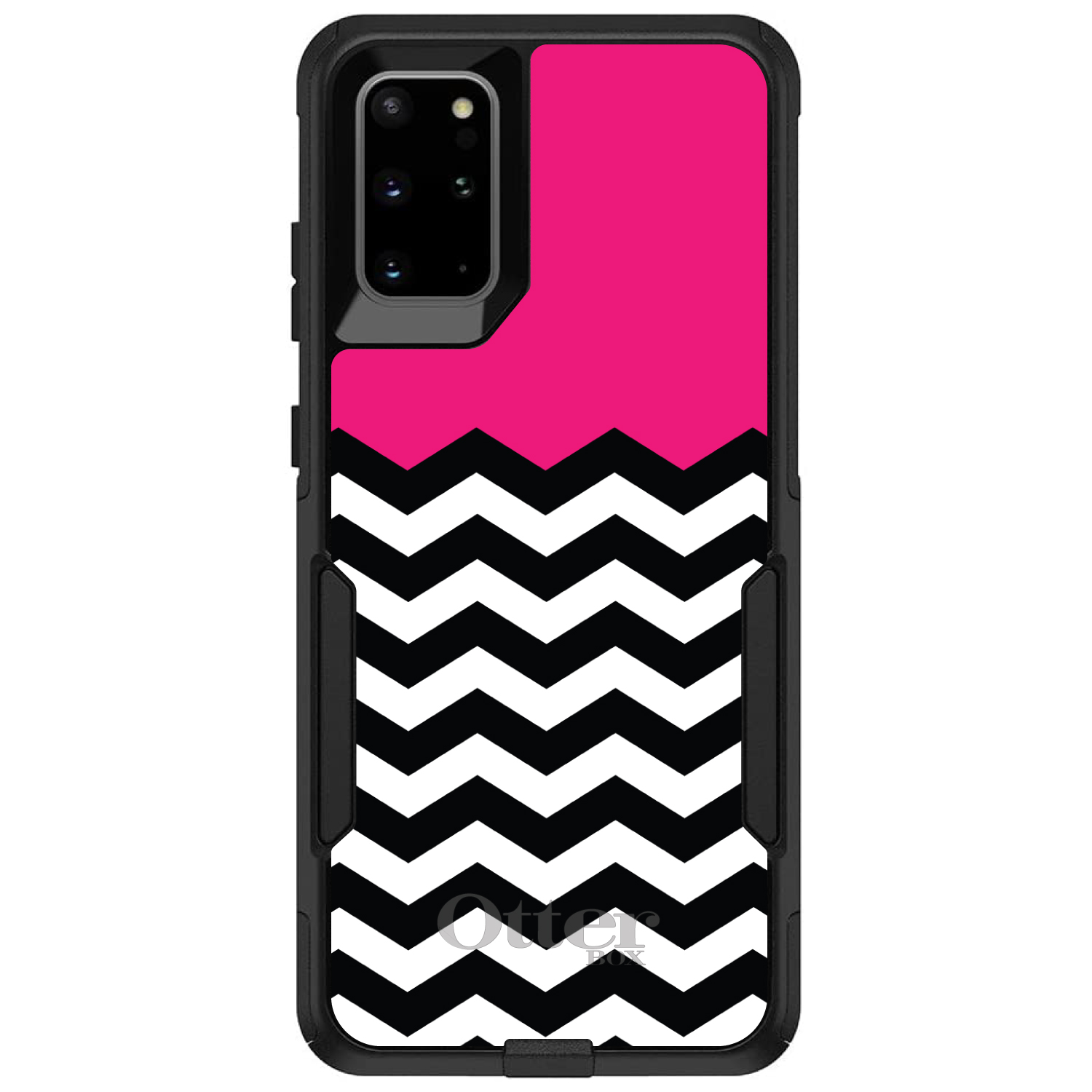 OtterBox Commuter para Galaxy S (elige modelo) negro blanco caliente rosa Chevron - Imagen 11 de 13