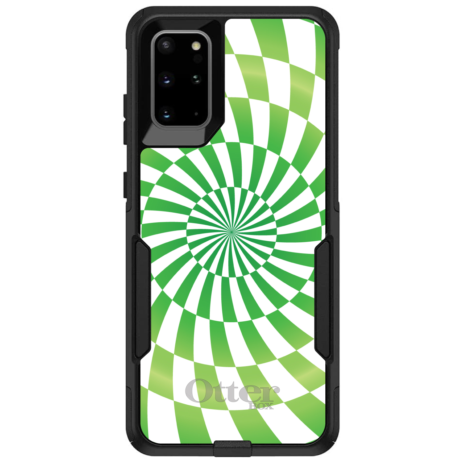 OtterBox Commuter para Galaxy S (elige modelo) Remolino Blanco Verde Geométrico - Imagen 11 de 13