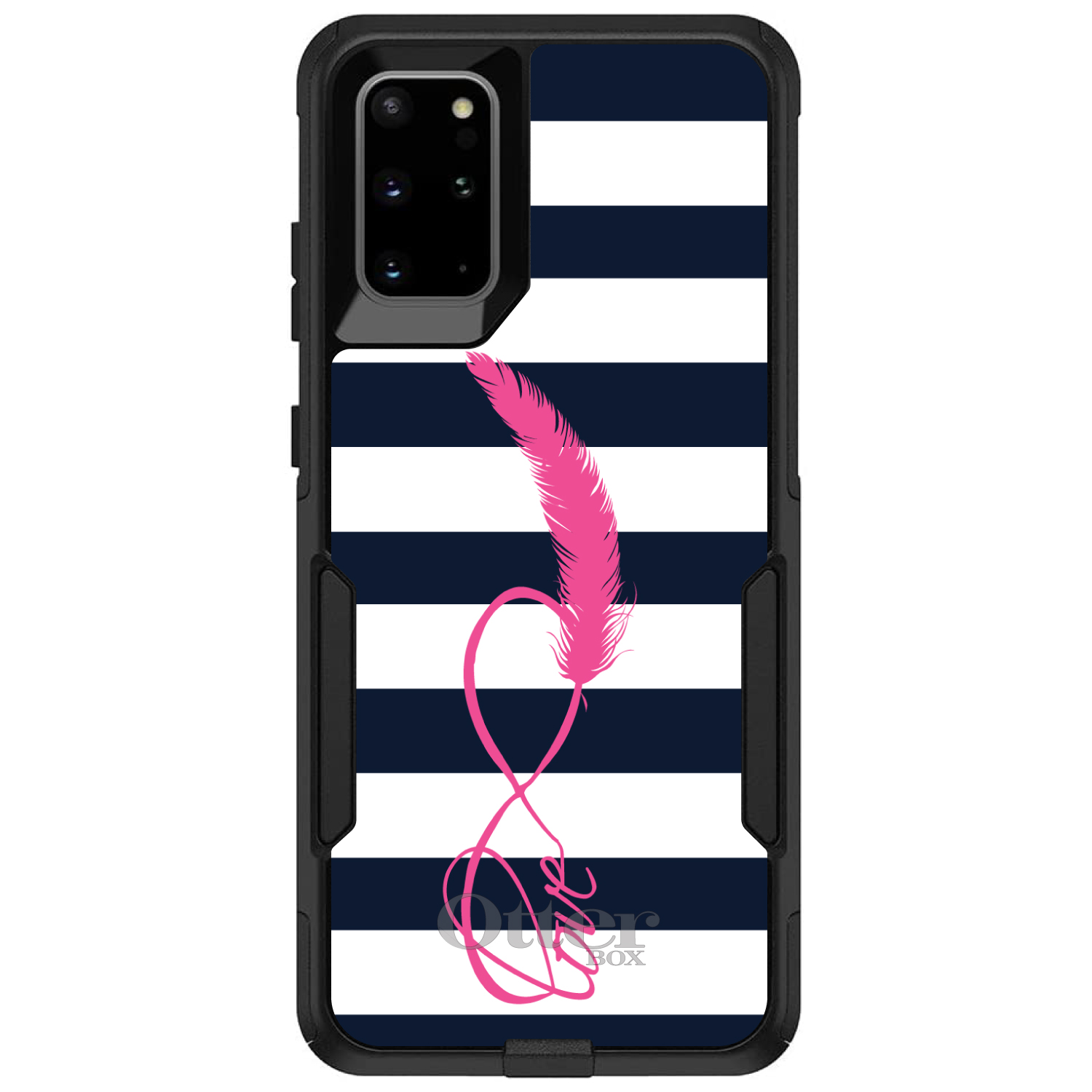 OtterBox Commuter para Galaxy S (elige modelo) blanco marino rayas rosa amor - Imagen 11 de 13