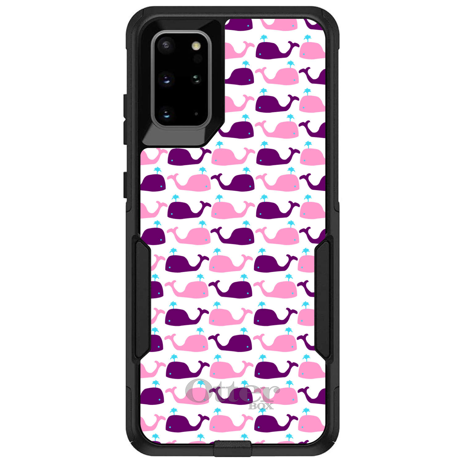OtterBox Commuter for Galaxy S (Choose Model) Purple Pink Cartoon Whales - Picture 11 of 13
