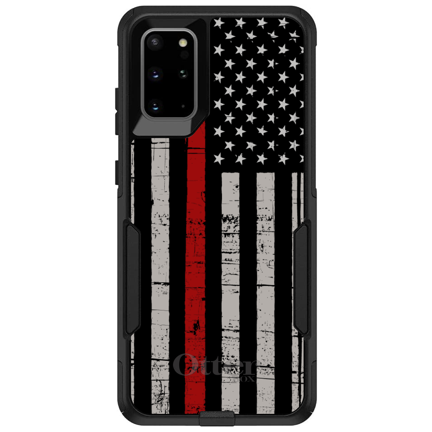 OtterBox Commuter for Galaxy S (Choose Model) Weathered Thin Red Line - Picture 11 of 13