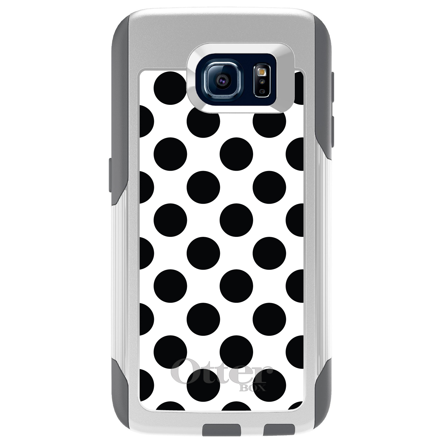 OtterBox Commuter for Galaxy S (Choose Model) Black & White Polka Dots - Picture 2 of 13