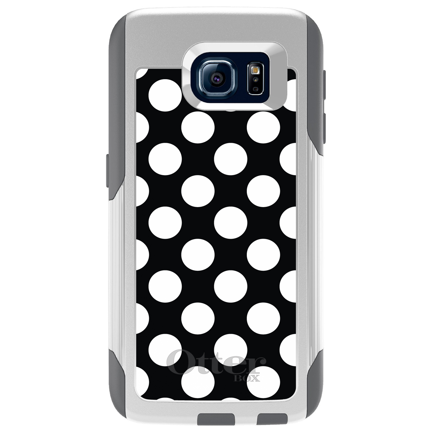 OtterBox Commuter for Galaxy S (Choose Model) White & Black Polka Dots - Picture 2 of 13