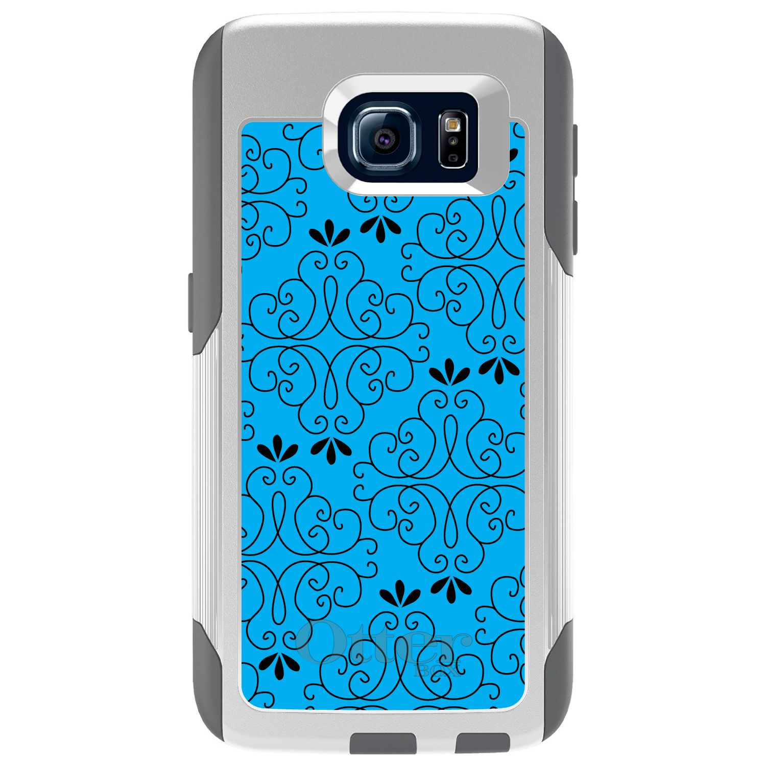 OtterBox Commuter para Galaxy S (elige modelo) patrón floral azul negro - Imagen 2 de 13