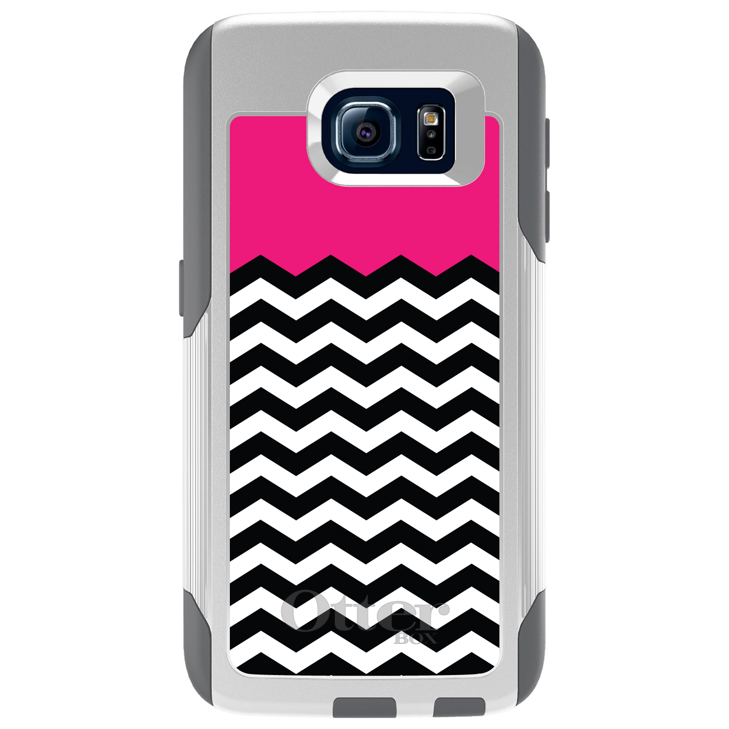 OtterBox Commuter para Galaxy S (elige modelo) negro blanco caliente rosa Chevron - Imagen 2 de 13