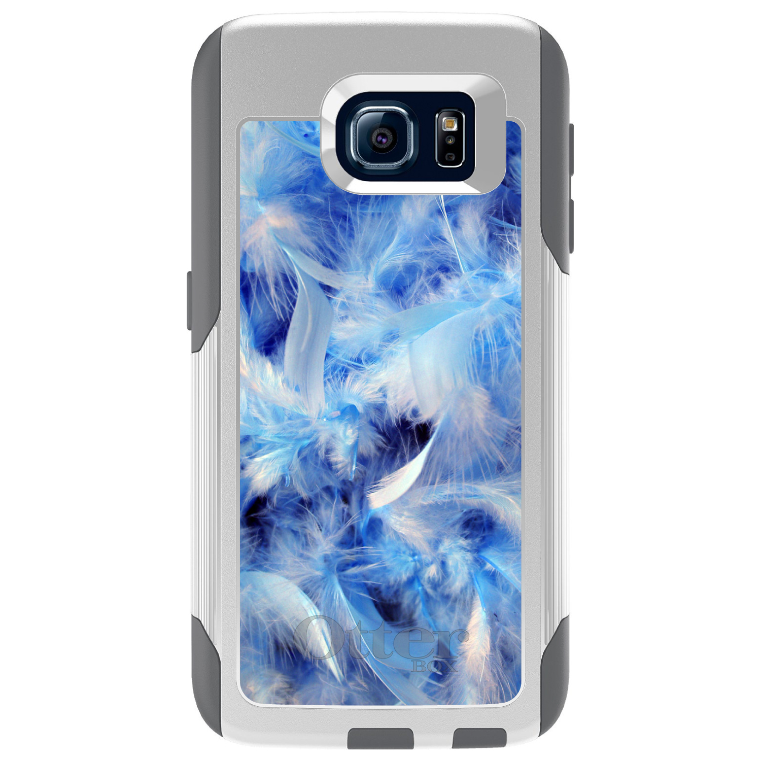 OtterBox Pendler für Galaxy S (Modell auswählen) blaue Federn - Bild 2 von 13