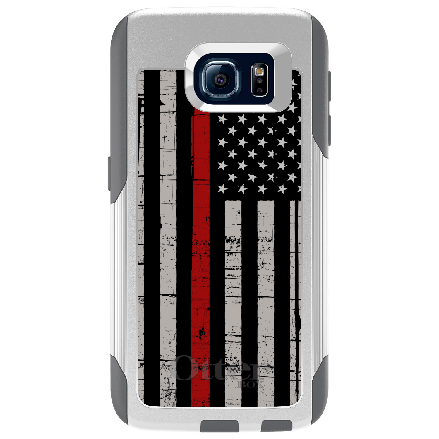 OtterBox Commuter for Galaxy S (Choose Model) Weathered Thin Red Line - Picture 2 of 13