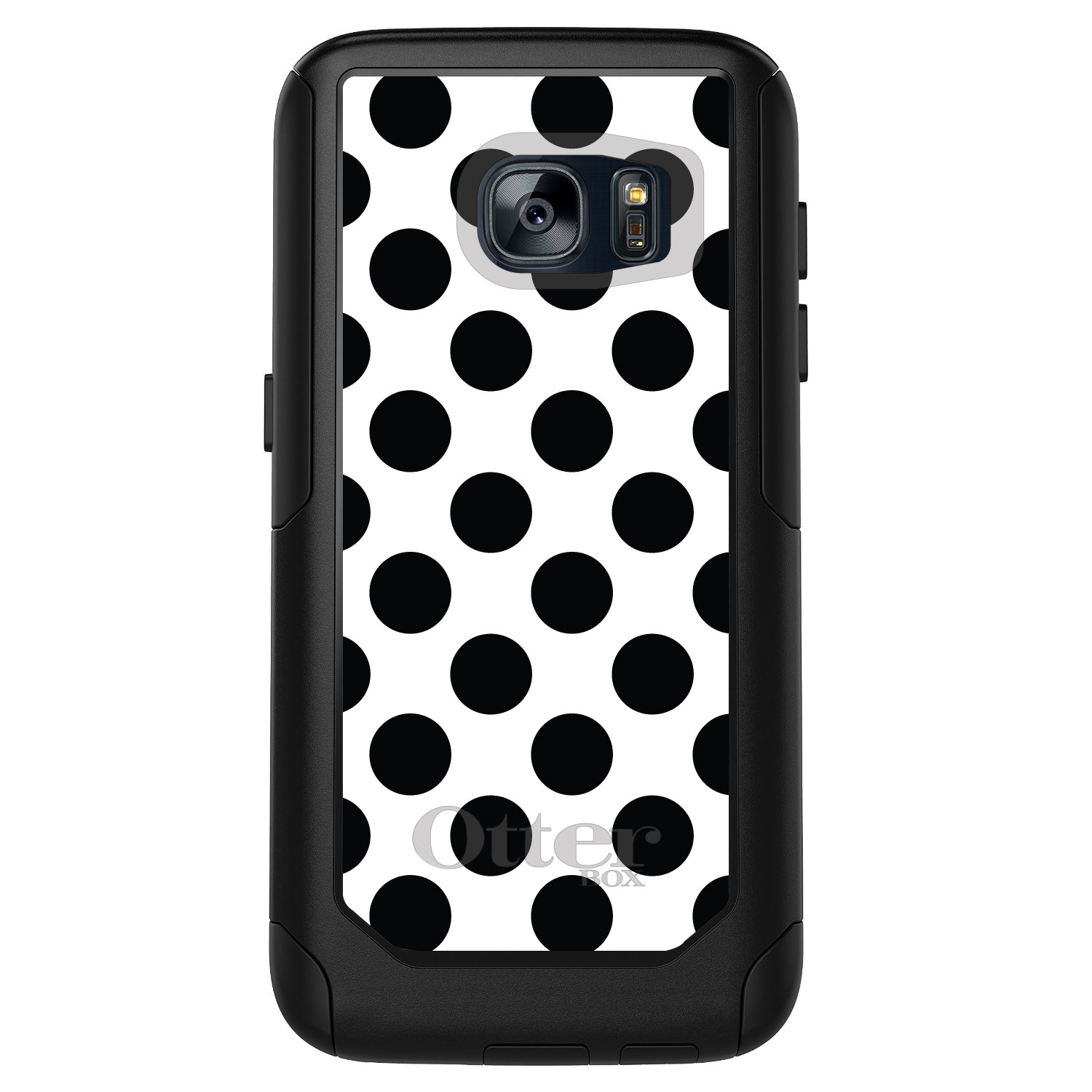 OtterBox Commuter for Galaxy S (Choose Model) Black & White Polka Dots - Picture 3 of 13