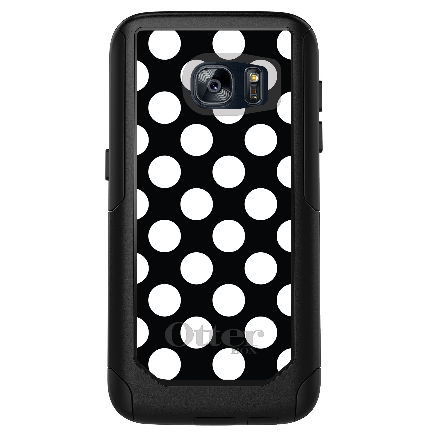 OtterBox Commuter for Galaxy S (Choose Model) White & Black Polka Dots - Picture 3 of 13