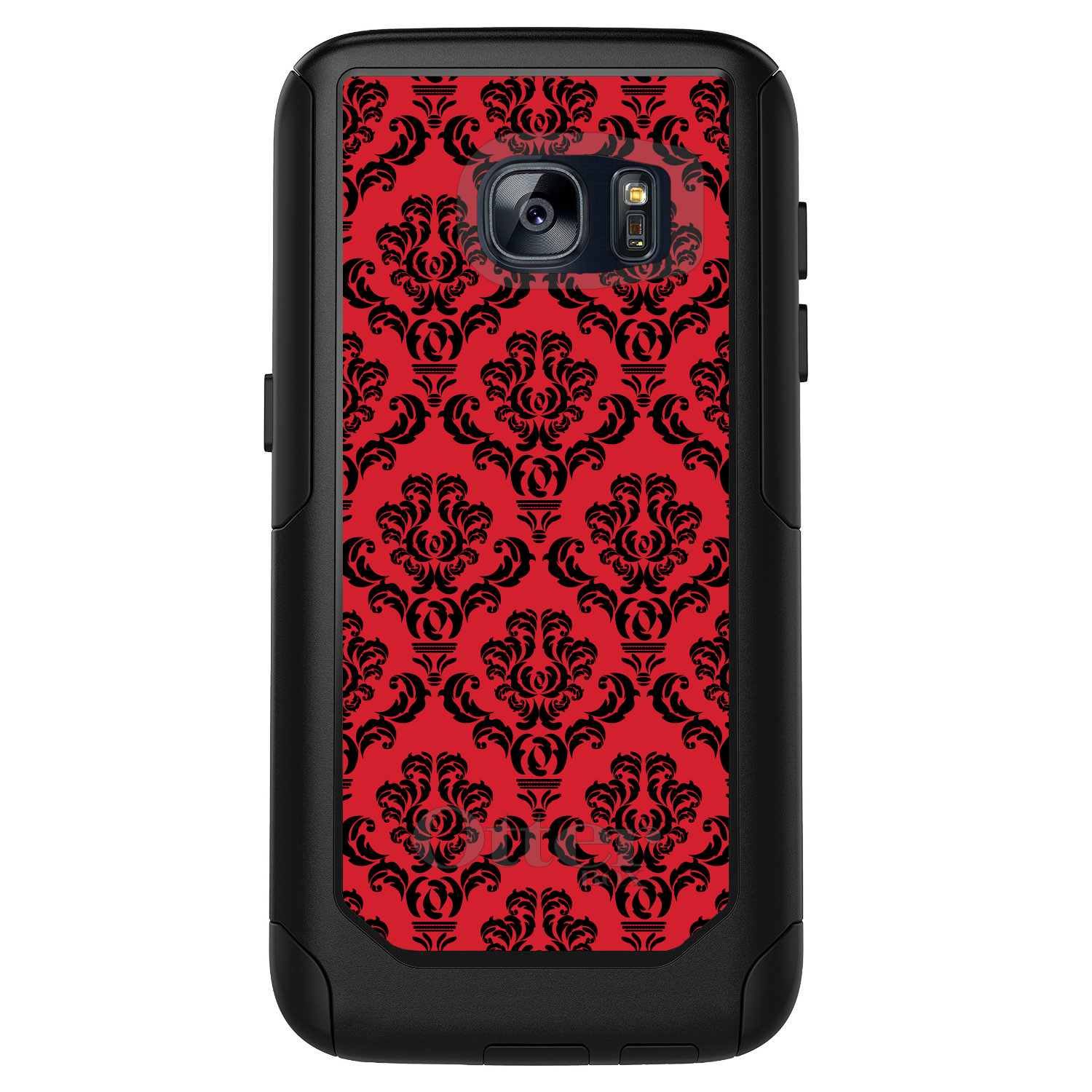 OtterBox Commuter for Galaxy S (Choose Model) Red Black Damask Pattern - Picture 3 of 14