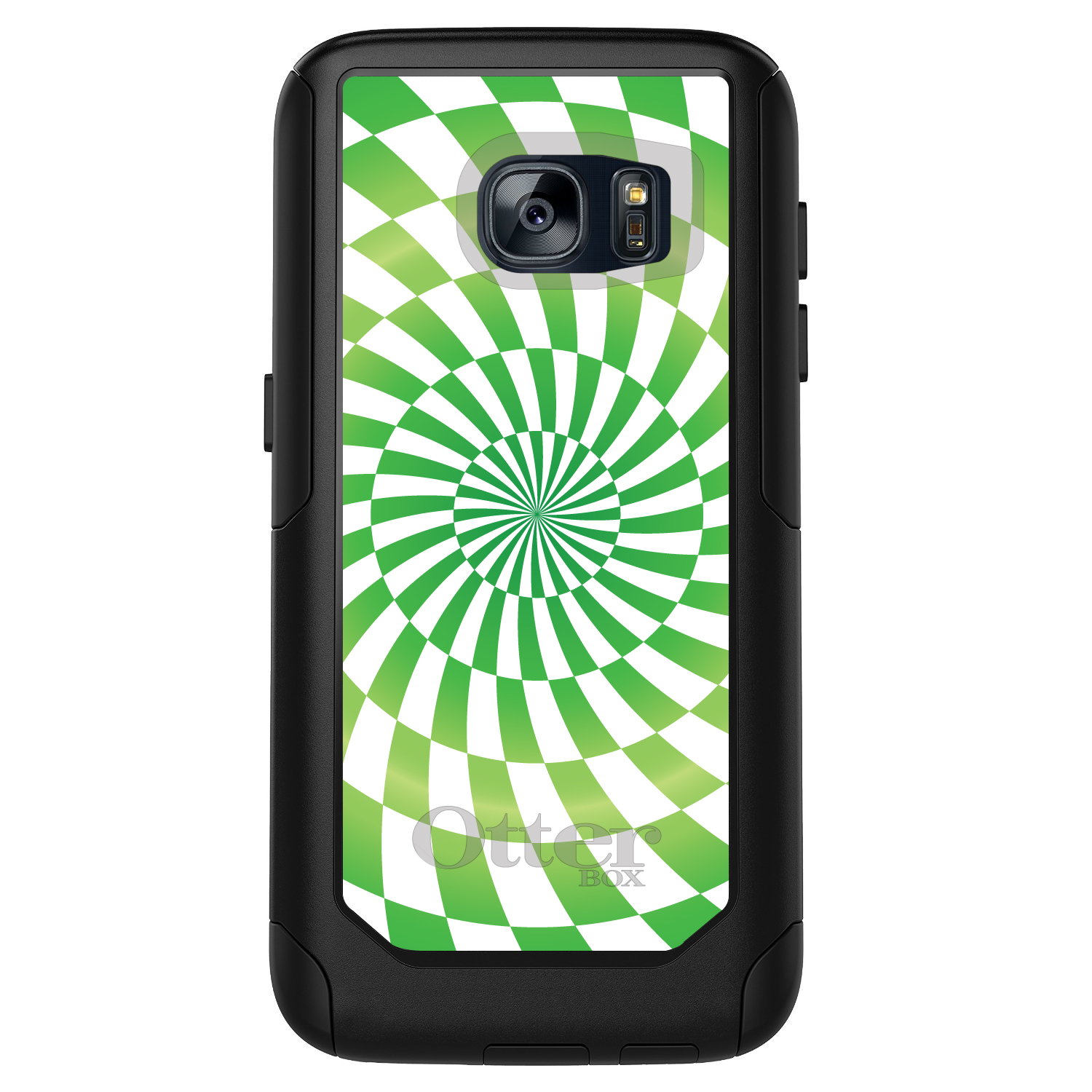 OtterBox Commuter para Galaxy S (elige modelo) Remolino Blanco Verde Geométrico - Imagen 3 de 13