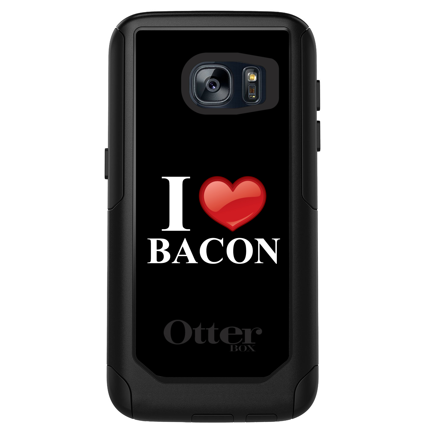 OtterBox Commuter for Galaxy S (Choose Model) Black White Red I Heart